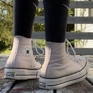 Light purple platform converse